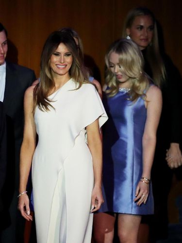 Gaya Memukau Melania Trump Saat Pidato Kemenangan Presiden Donald Trump