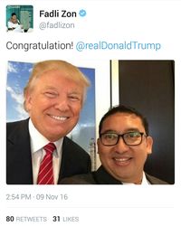 Fadli Zon: Dari Awal, Saya Sudah Yakin Trump Bakal Menang