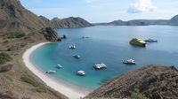 Kapal-kapal yang membawa wisatawan di TN Komodo (Afif Farhan/detikTravel)