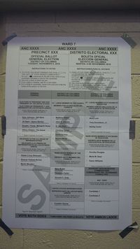Sampel surat suara di Virginia