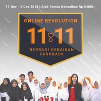 11.11, Diskon Hingga 80% di Lazada, Zalora, Tokopedia, dan 120 E-commerce Via ShopBack
