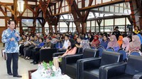 Presiden Direktur BCA Jahja Setiaatmadja juga memberikan kuliah umum. Ist/BCA.