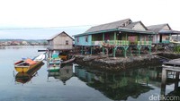 Foto: Bukan hanya SD, kampung ini memiliki SMP juga. Sehingga anak-anak Bajo bisa menikmati pendidikan (Bonauli/detikTravel)