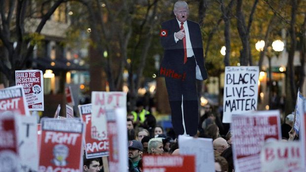 Demo anti-Trump di Seattle