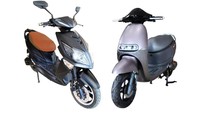 Ini tampang motor listrik jenis Viar Pulse (kiri) dan Viar Q1 (kanan). Ist/Viar.