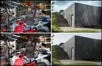 Penggunaan efek HDR pada foto model (portrait) dan arsitektur.