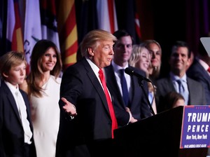 Viral, Video Anak Donald Trump Ngantuk Saat Dengar Ayahnya Pidato