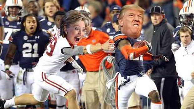 Meme-Meme Kocak Donald Trump vs Hillary Clinton dari Dunia Olahraga