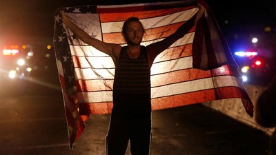 Demo Anti-Trump Lumpuhkan Lalu Lintas Los Angeles