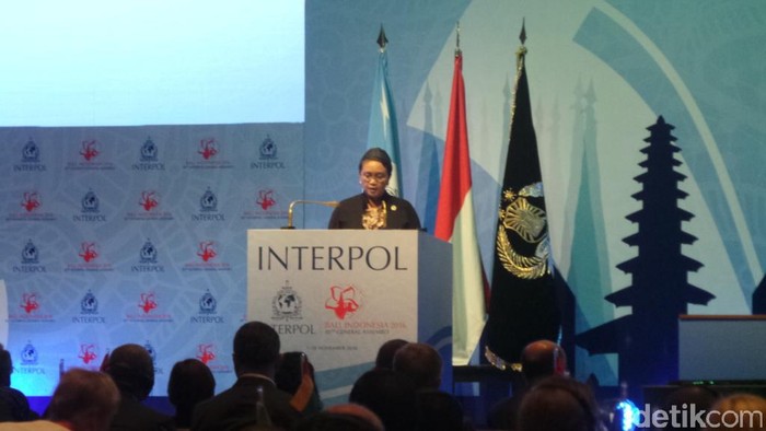 SU Interpol, Menlu: Tak Ada Negara yang Mampu Sendiri Hadapi Terorisme
