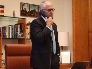 PM Australia Malcolm Turnbull Bicara dengan Donald Trump