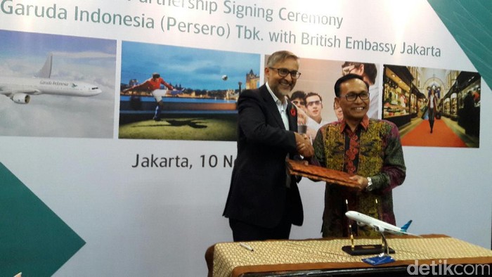Garuda & Kedubes Inggris Kerjasama Tingkatkan Kunjungan Wisatawan