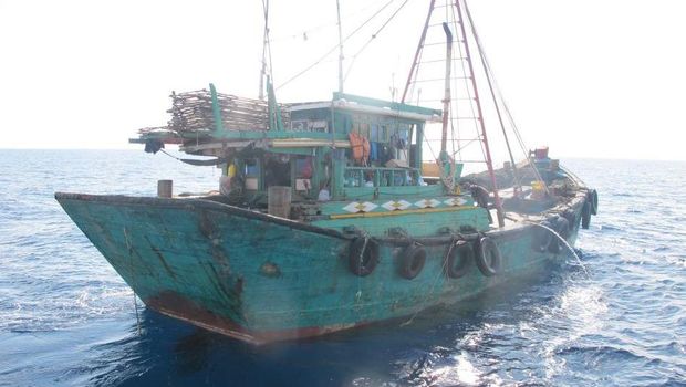 Kapal Berbendera Vietnam ditangkap di Natuna
