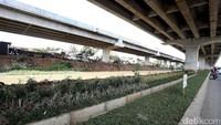 Kolong tol Becakayu terlihat lebih hijau dengan adanya taman tersebut.