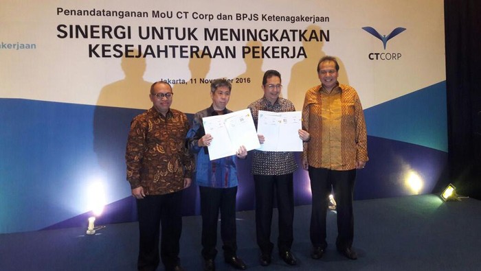 Gandeng CT Corp, BPJS Ketenagakerjaan Bidik 40 Juta Orang Peserta