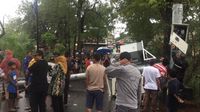  Tower di Cipayung Jakarta Timur Roboh Akibat Angin Kencang
