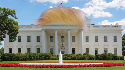 Mau Ditinggali Trump, Gedung Putih Jadi Korban Photoshop