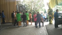 Sejak pagi, tamu undangan pun sudah mulai memadati lokasi resepsi. Foto: Dyah Paramita Saraswati/detikHOT