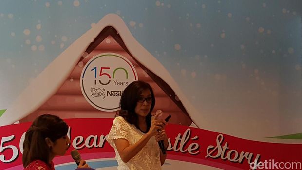 dr Fiastuti Witjaksono, SpGK berbicara dalam jumpa pers perayaan 150 Tahun Nestle (Foto: Nurvita Indarini/detikHealth)