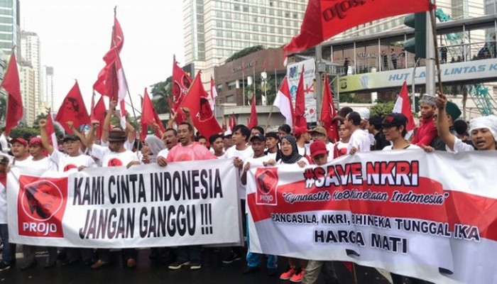 Massa Projo Gelar Kampanye Simpatik Save NKRI