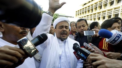 Habib Rizieq Hadiri Gelar Perkara Kasus Ahok