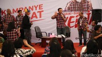 Ahok saat berbicara di panggung.