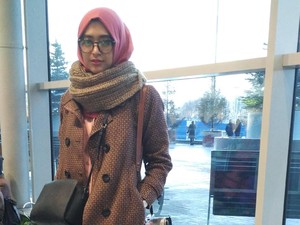 Suhu di Bawah Minus Sambut Peserta Tur Hijab for The World di Moscow