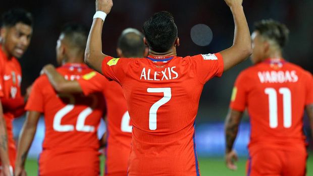 Dua Gol Sanchez Antar Chile Taklukkan Uruguay 3-1