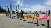 Pantai ini punya banyak spot untuk foto selfie (Fitraya/detikTravel)