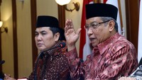 Ketum PBNU Said Aqil Siroj menggelar jumpa pers terkait penetapan tersangka Ahok oleh Bareskrim Polri.