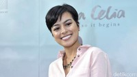 Eva Celia tampil memesona di acara perilisan albumnya tersebut. Pool/Noel/detikFoto.