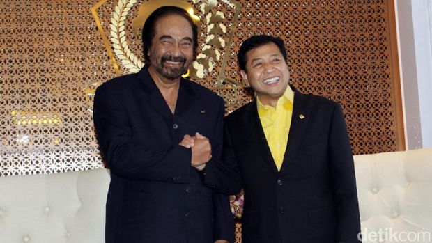 Novanto usai bertemu Surya Paloh