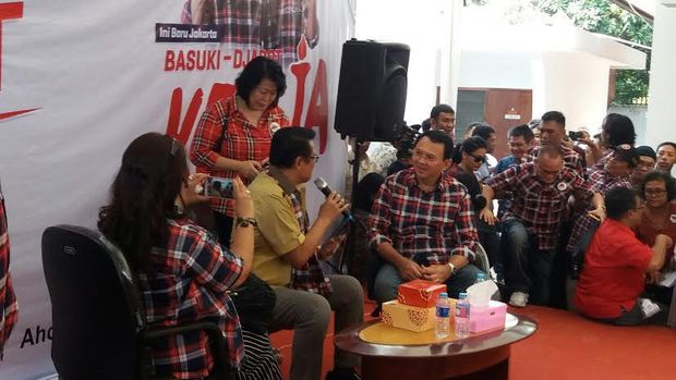 Koes memberi dukungan kepada Ahok. 
