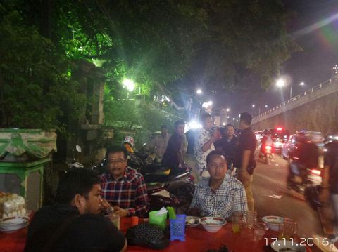  Cawagub Djarot Saiful Hidayat di Tanah Abang, Jakpus, Kamis (17/11/2016)