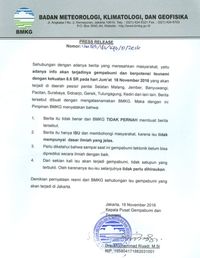 Bmkg Isu Gempa Besar Dan Tsunami Di Jatim Hari Ini Tidak Benar