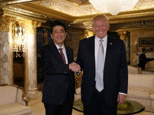 Usai Bertemu, PM Jepang Sebut Donald Trump Pemimpin yang Bisa Dipercaya