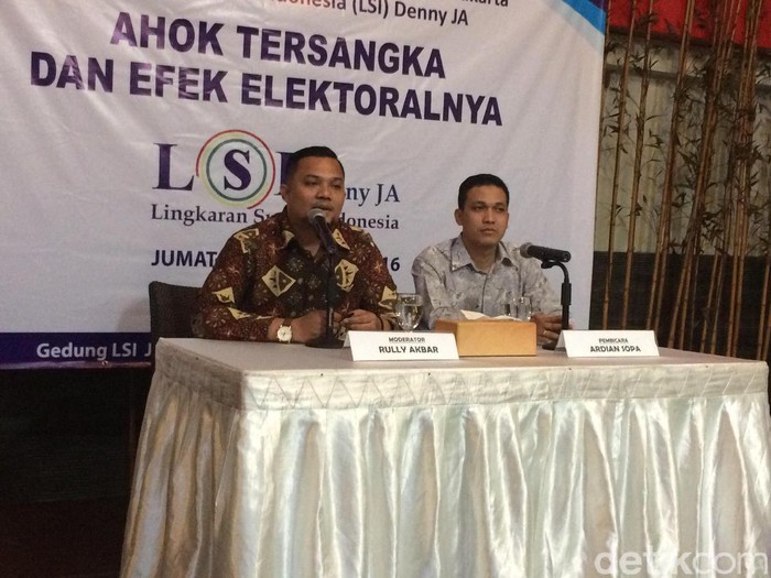 LSI Denny JA: Elektabilitas Ahok-Djarot Paling Buncit, Anies-Sandi Tertinggi