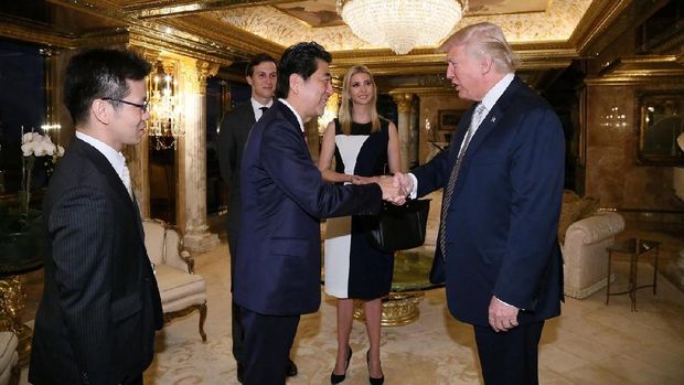 Usai Bertemu, PM Jepang Sebut Donald Trump Pemimpin yang Bisa Dipercaya