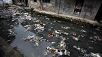 Miris, Sungai di Tanah Abang Dipenuhi Sampah