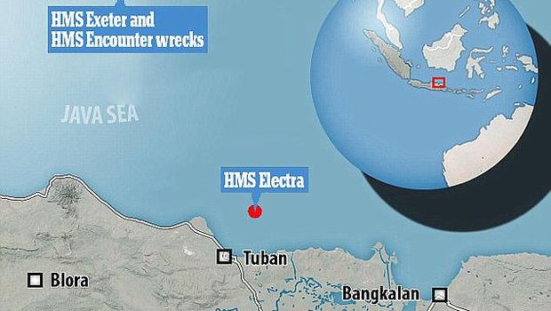  Bangkai Kapal Perang Inggris dan AS Juga Lenyap di Laut Jawa