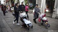 Wisatawan bisa berjalan-jalan di kawasan kota kuno yang sudah ada sejak tahun 850 sebelum masehi ini. Kota Suzhou memang sudah ada sejak zaman Dinasti Tang (Agung/detikTravel)