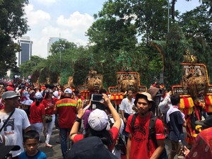 Reog, Ondel-ondel, dan Barongsai Ramaikan Parade Bhinneka Tunggal Ika