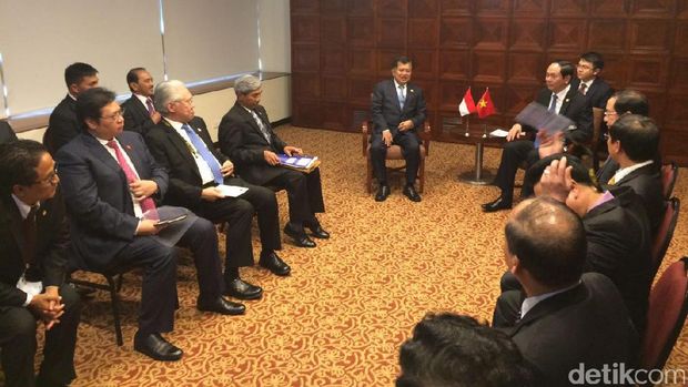 Pertemuan Wapres JK dengan Presiden Vietnam Tran Dai Quang