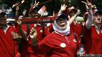 Parade Bhinneka Tunggal Ika di Patung Kuda