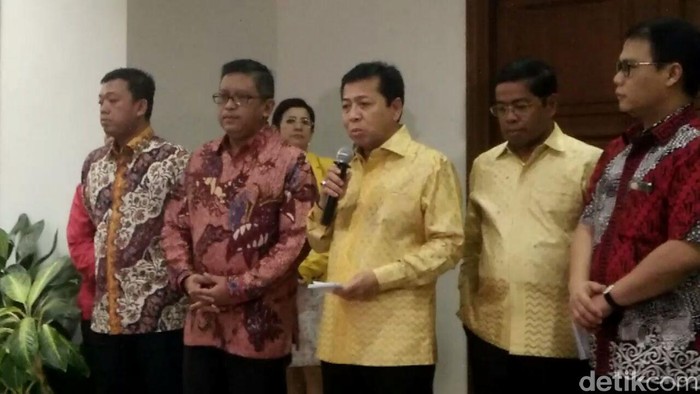 2 Jam Lebih Bertemu Megawati, Novanto: Kita Komitmen Dukung Ahok