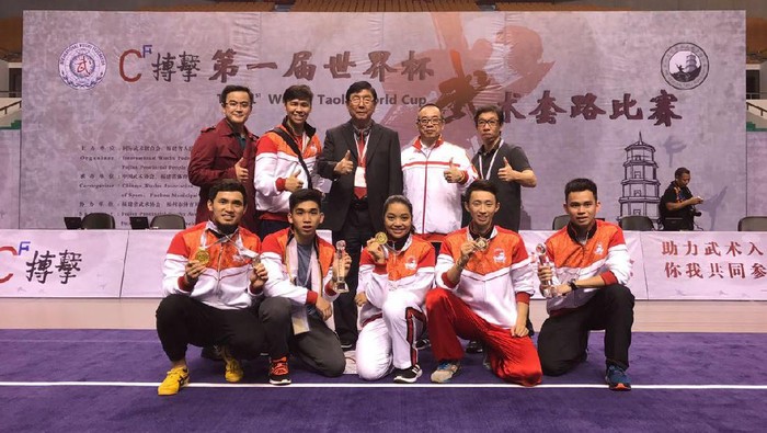 Indonesia Raih 3 Emas di Hari Pertama Kejuaraan Dunia Wushu Taolu I 2016