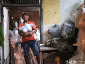 Di Tangan Pria Ini, Serat Fiber Disulap Jadi Manekin Hingga Tong Sampah