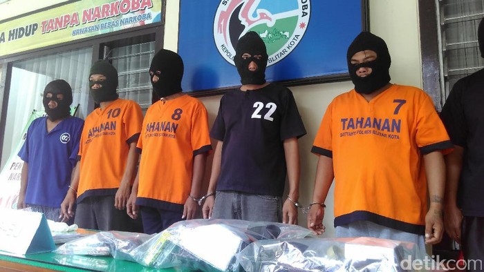 Polresta Blitar Gulung Sindikat Sabu, 7 Pelaku Diamankan