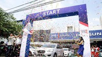 Rombongan DRE 2 dilepas di diler Datsun S Parman Malang, Senin (21/11/2016).