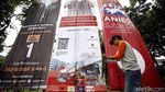 Spanduk Cagub-Cawagub DKI Hiasi Jalan Wijaya